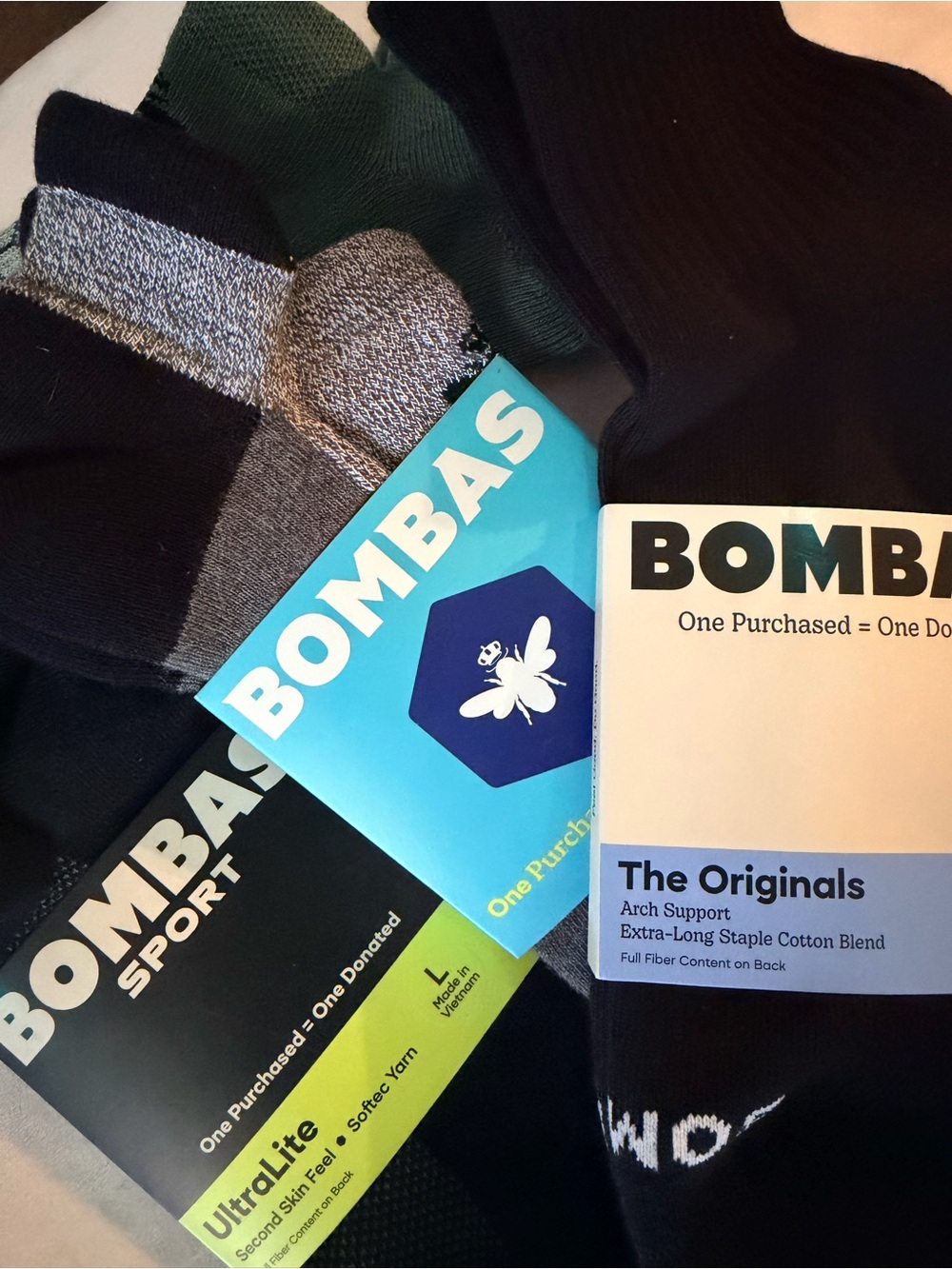 Bombas Sock Bundle Size Mens Large